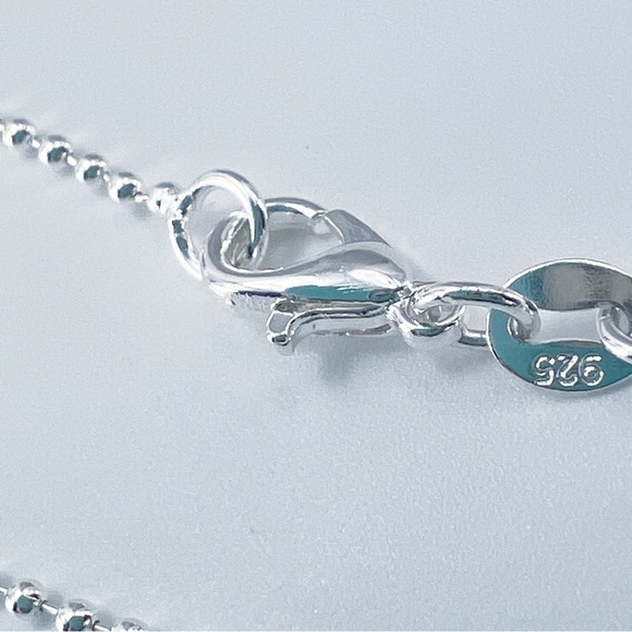 Large Chunky Shattuckite Pendant Necklace Sterling Silver 925 Oval Vintage New - Picture 4 of 6